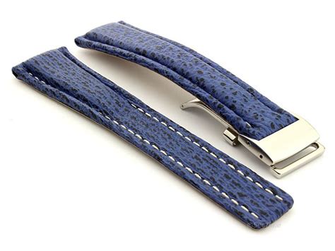 breitling shark strap blue 14mm|Breitling titanium watch strap.